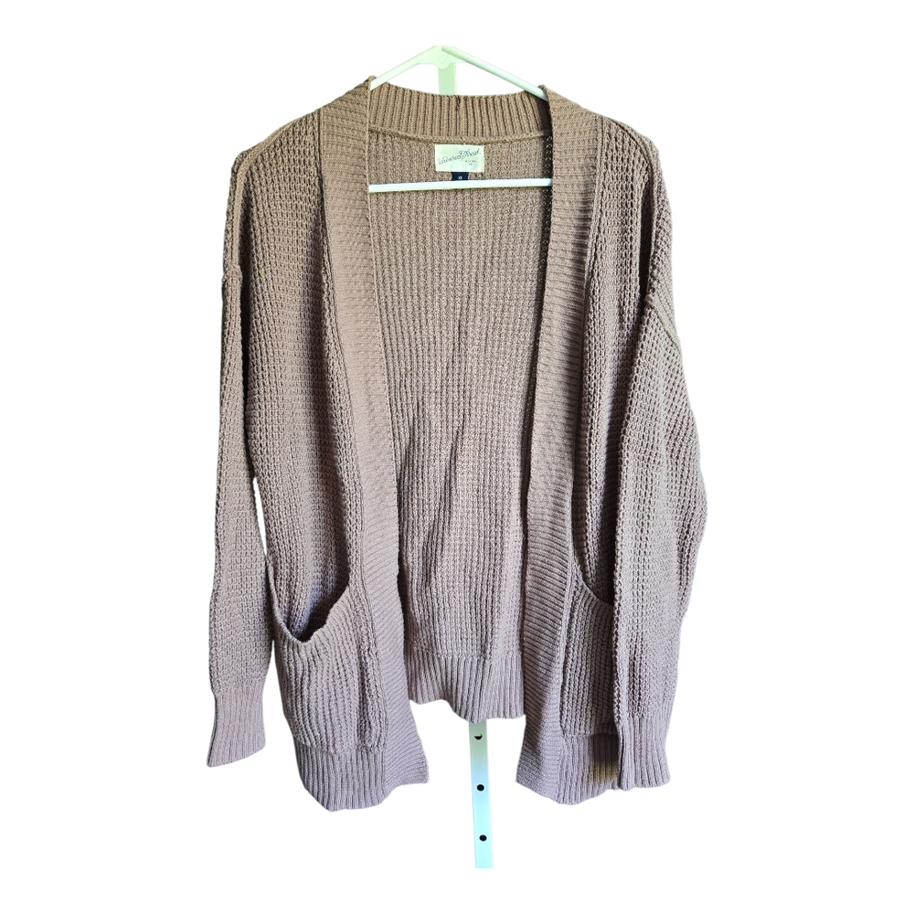 Universal Threads Cozy Tan Knit Cardigan Sweater